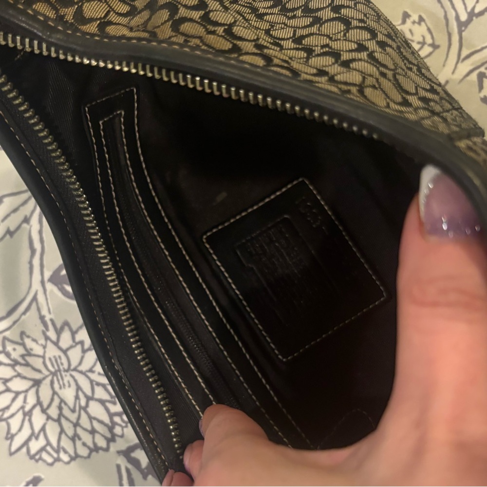 Coach Black Patterned Shoulder Bag - Picture 6 of 6